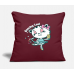 Ballet Cat Burgundy Pillow